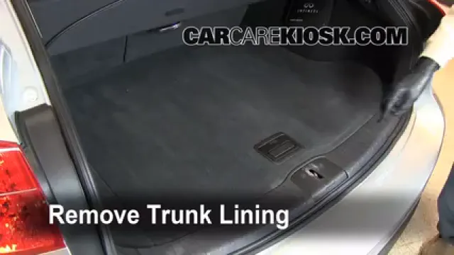 2008 Infiniti EX35 Journey 3.5L V6 Levantar auto Usar el gato para levantar el auto